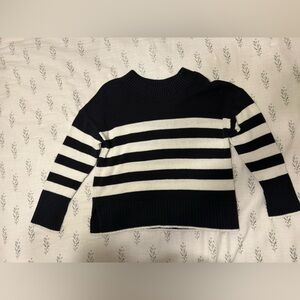 Women’s Sonoma Striped Black and White Sweater